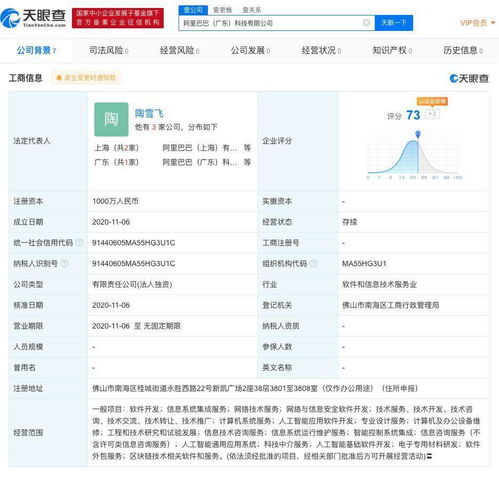 阿里巴巴在廣東成立新公司，拓展區(qū)塊鏈與軟件服務(wù)
